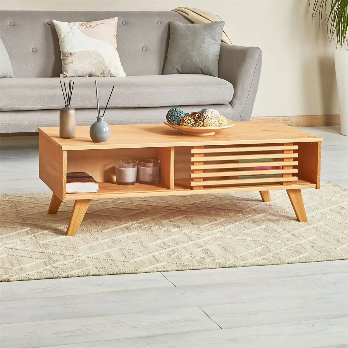 Mesa Ratona Ripado Sean - Madera Maciza