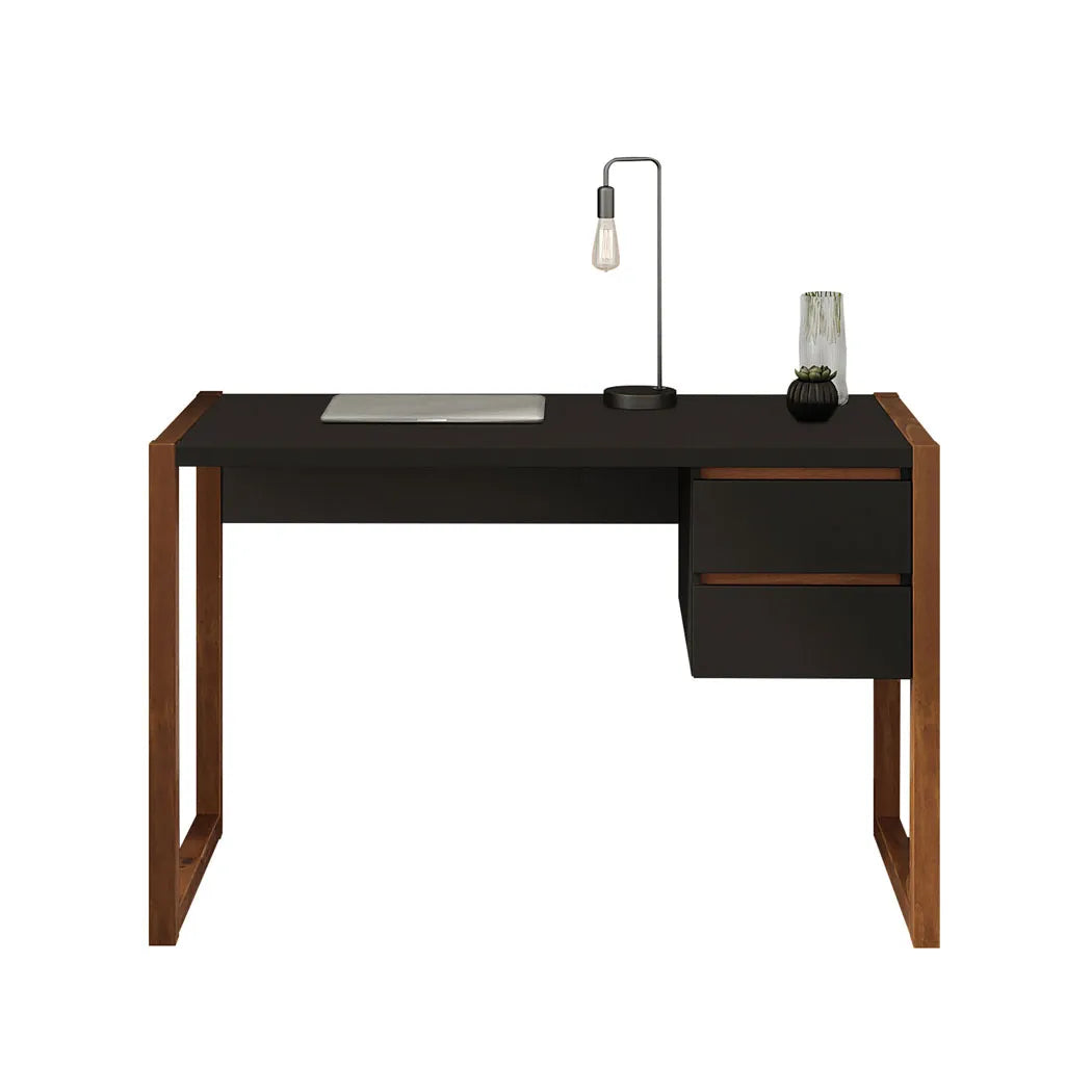 Escritorio con cajones 120cm Atena - Patas en Madera Maciza