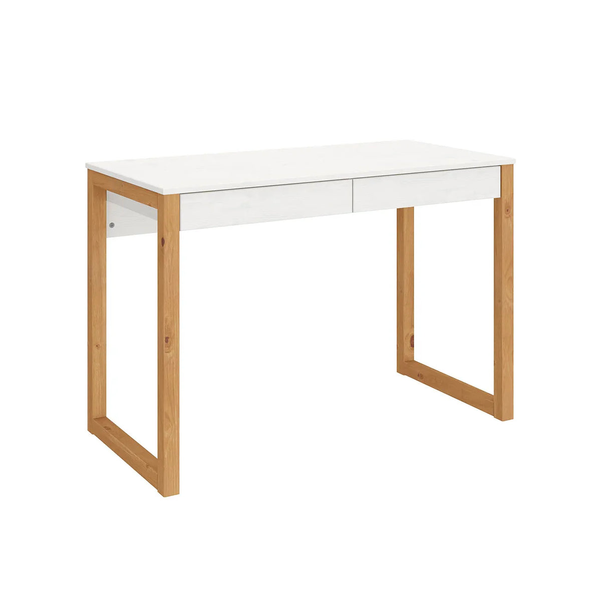 Escritorio 110cm Nara 2 Cajones - Madera Maciza