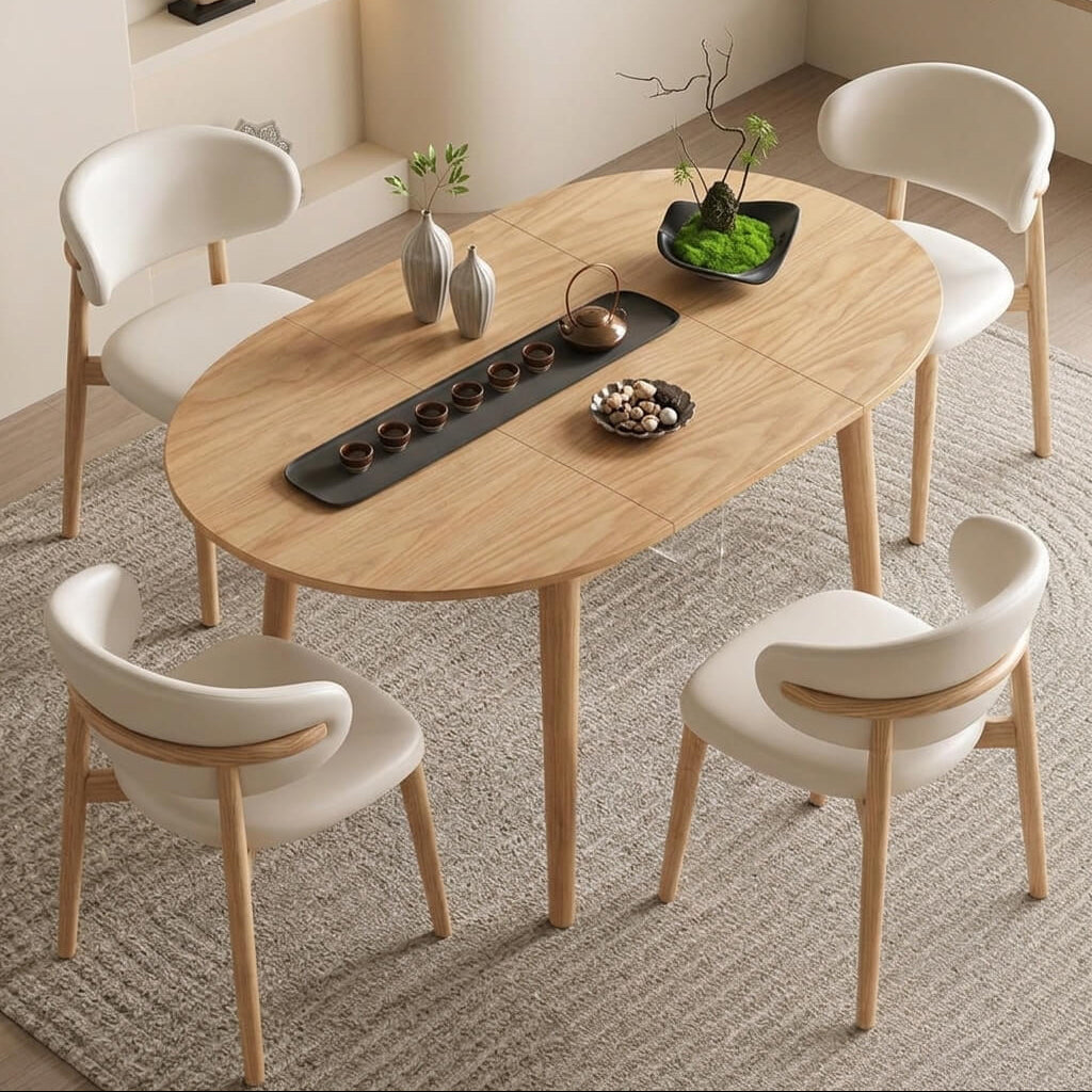 Juego de Comedor Oslo con 4 sillas Mia Cuerina