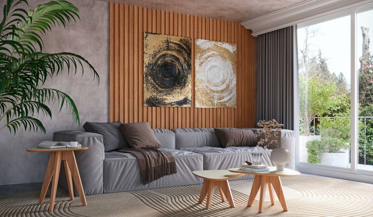Mesa de Centro Organic Alta 65cm 100% MDF