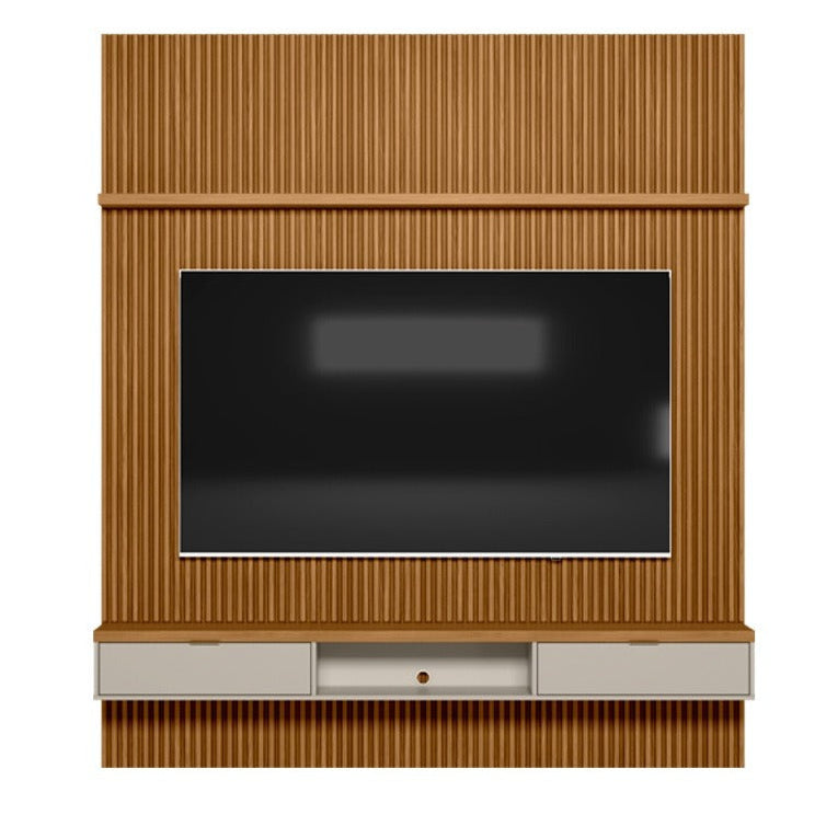 Panel para tv Ripado Murcia 220cm con Listones de Madera