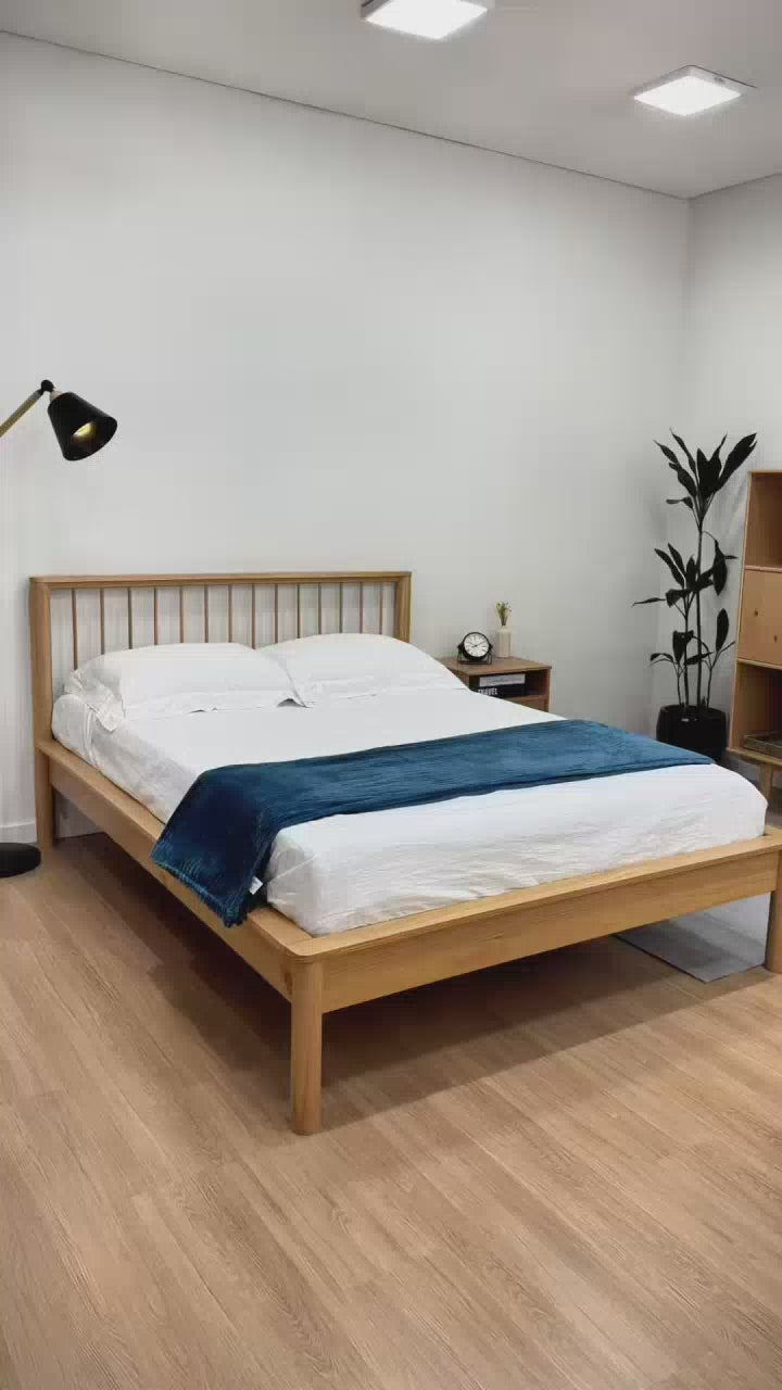 Cama Matrimonial Apama - Madera Maciza