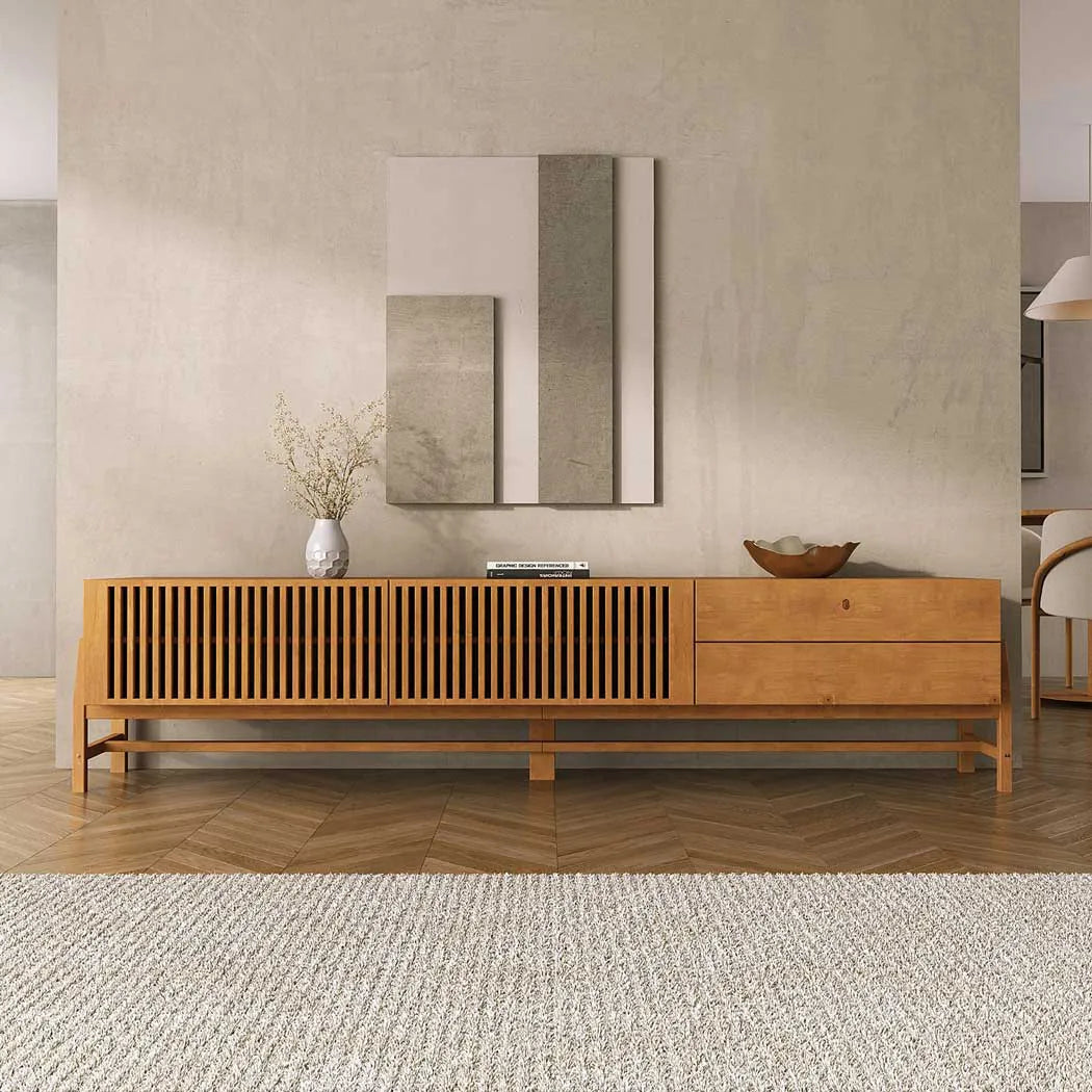 Rack TV 220cm Ader - Madera Maciza