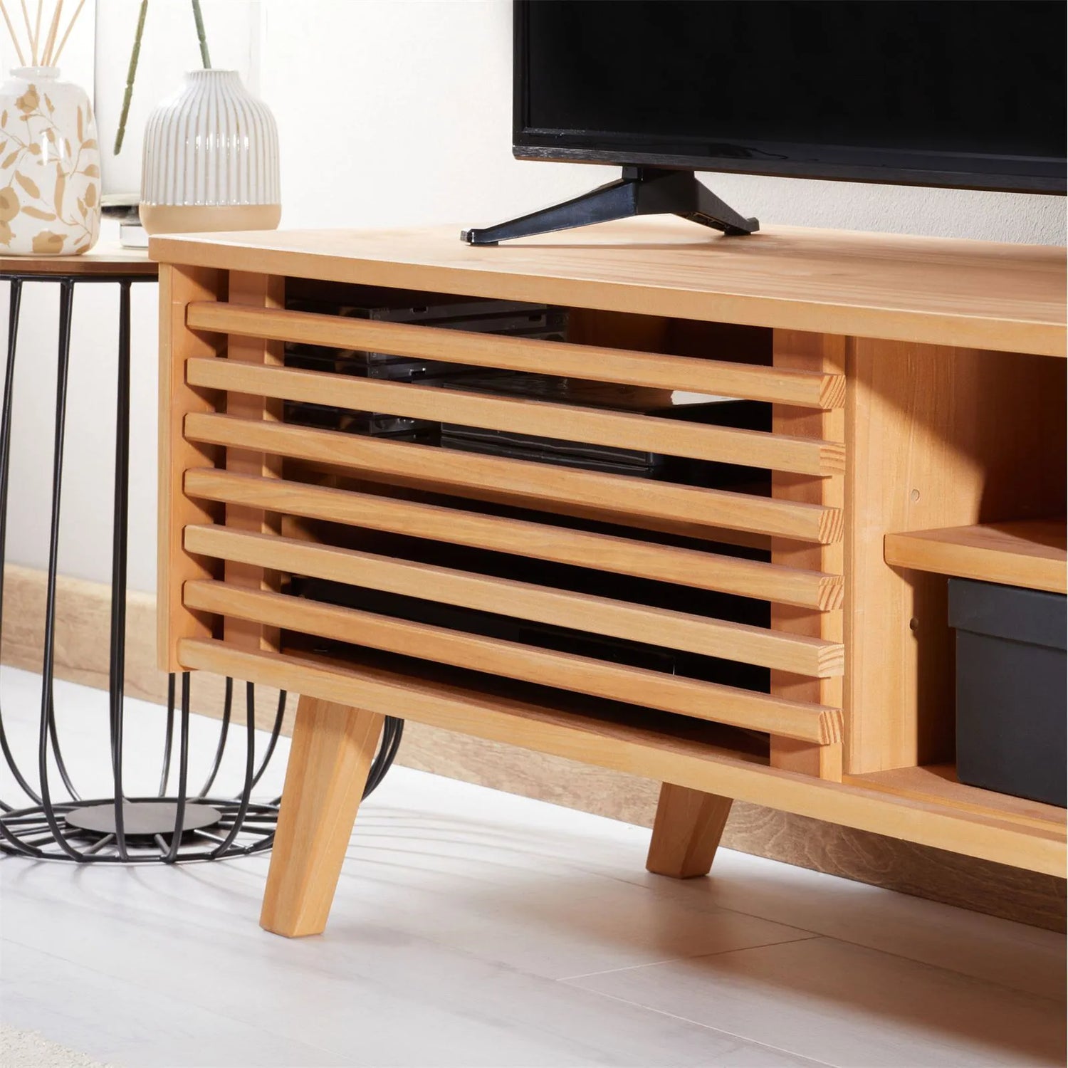 Rack TV 115CM Ray - Madera Maciza