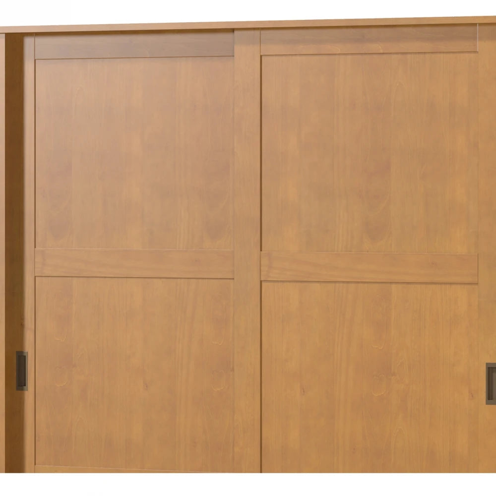 Ropero 2 puertas corredizas 2 cajones Madera maciza Linea Colonial