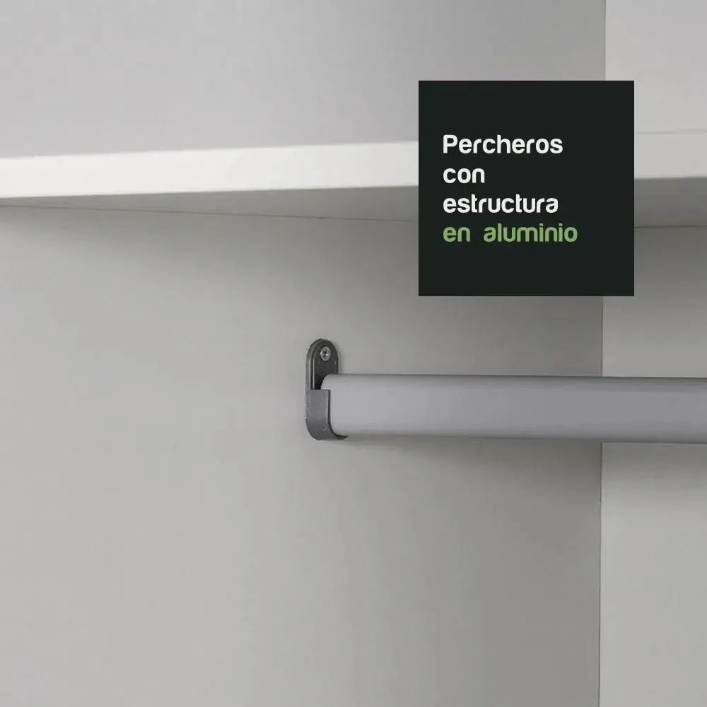 Ropero Matrimonial 100% MDF Zurique 231cm Puertas Corredizas - XC1063D8