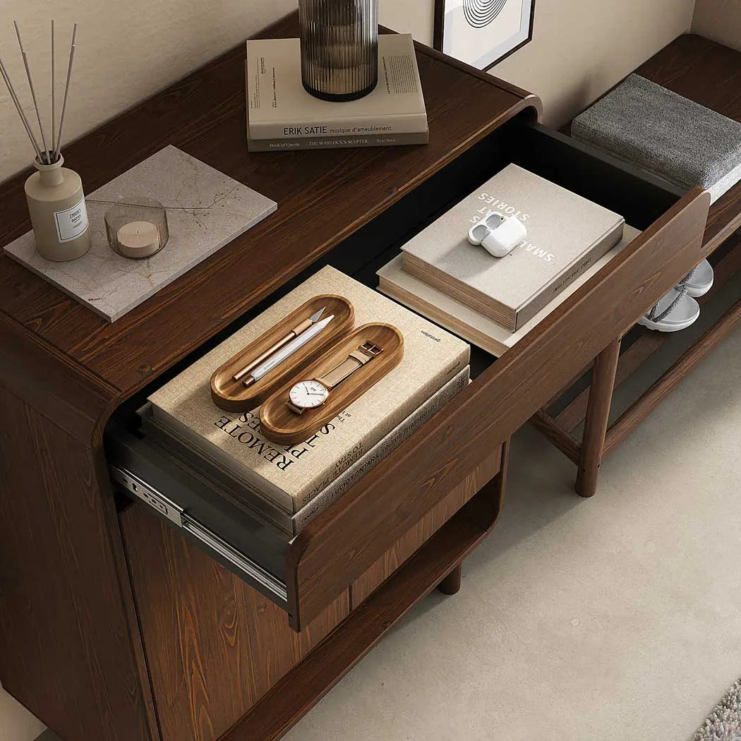 Zapatera Vertical 18 Pares Barcelona - Madera Maciza