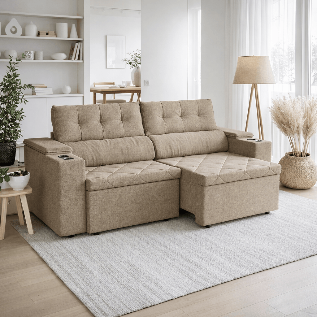 Sofa Otto 260CM - Retractil/Reclinable