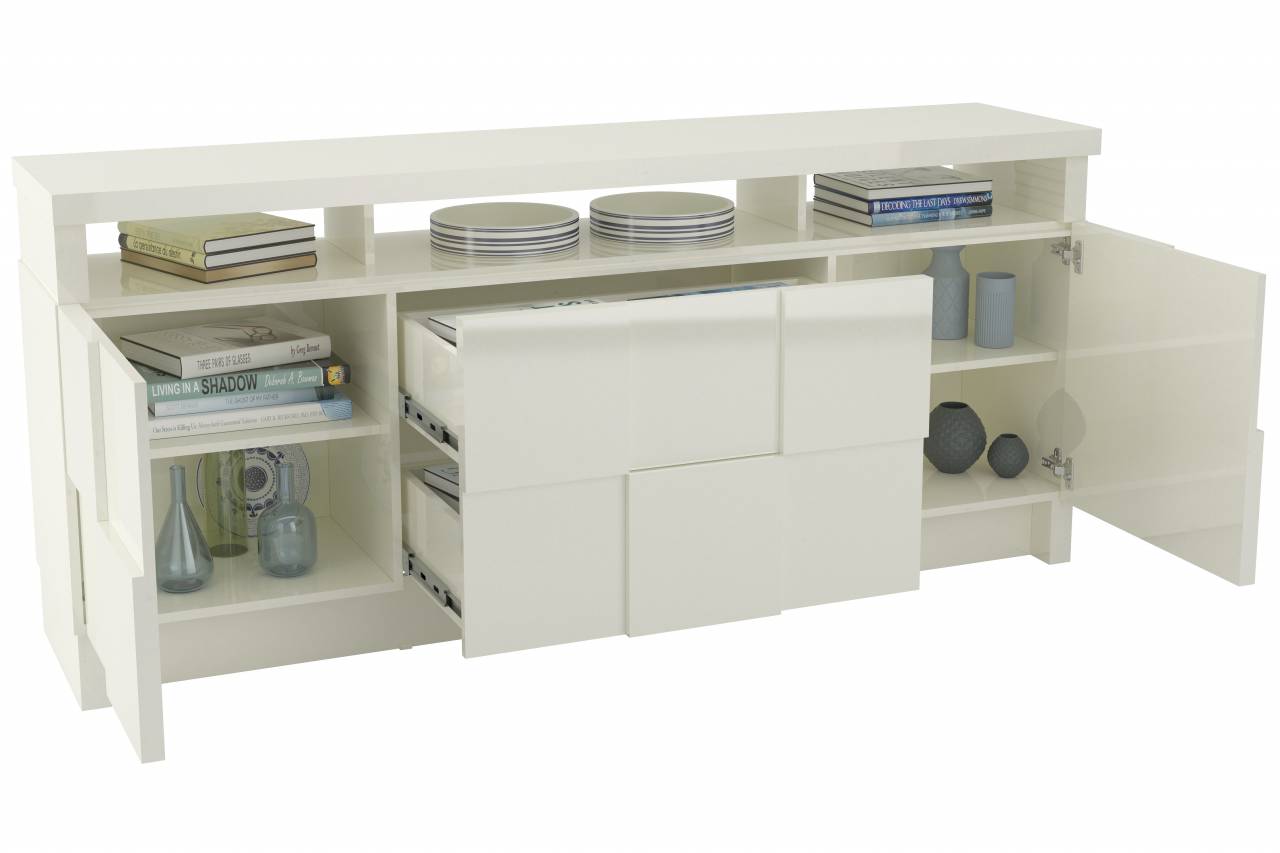 Aparador Barcelona 176cm con 2 Puertas y 2 Cajones 100% MDF