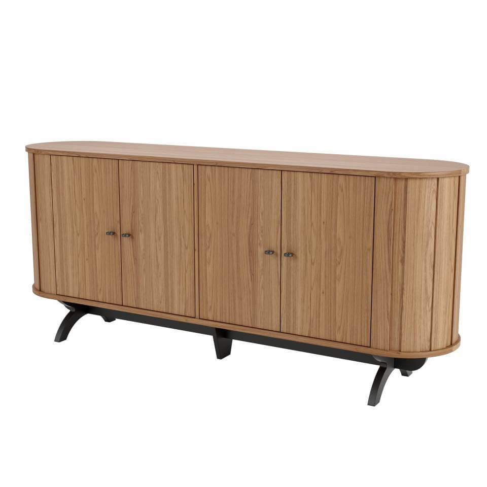 Aparador Curvo 180cm 100% MDF - Linea Factory