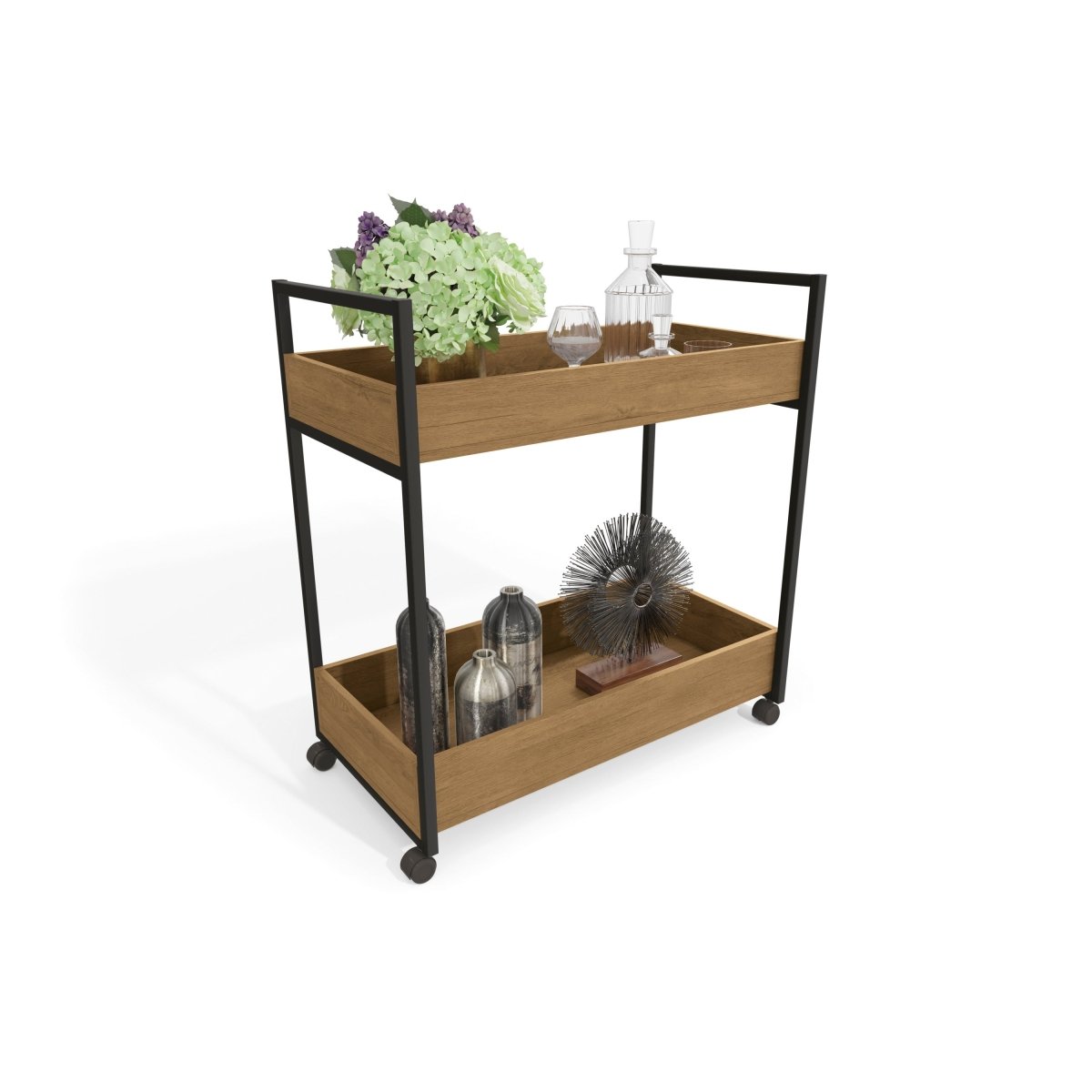 CARRITO AUXILIAR ORGANIZADOR LINEA INDUSTRIAL HIERRO - BALTON HOGAR - LI026-FRPRF