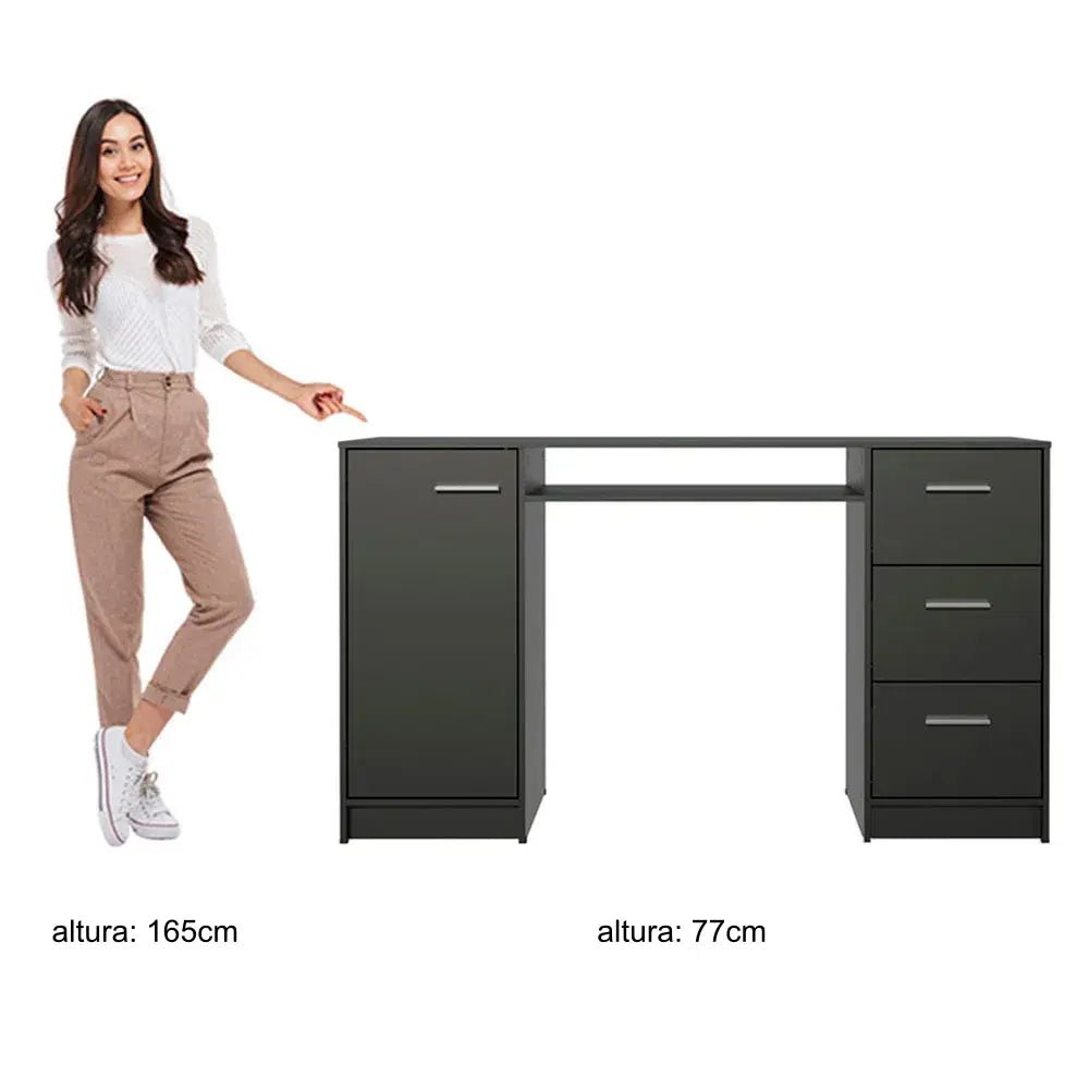 Escritorio Alaska 3 Cajones y 1 Puerta - Balton Hogar - 94008N1