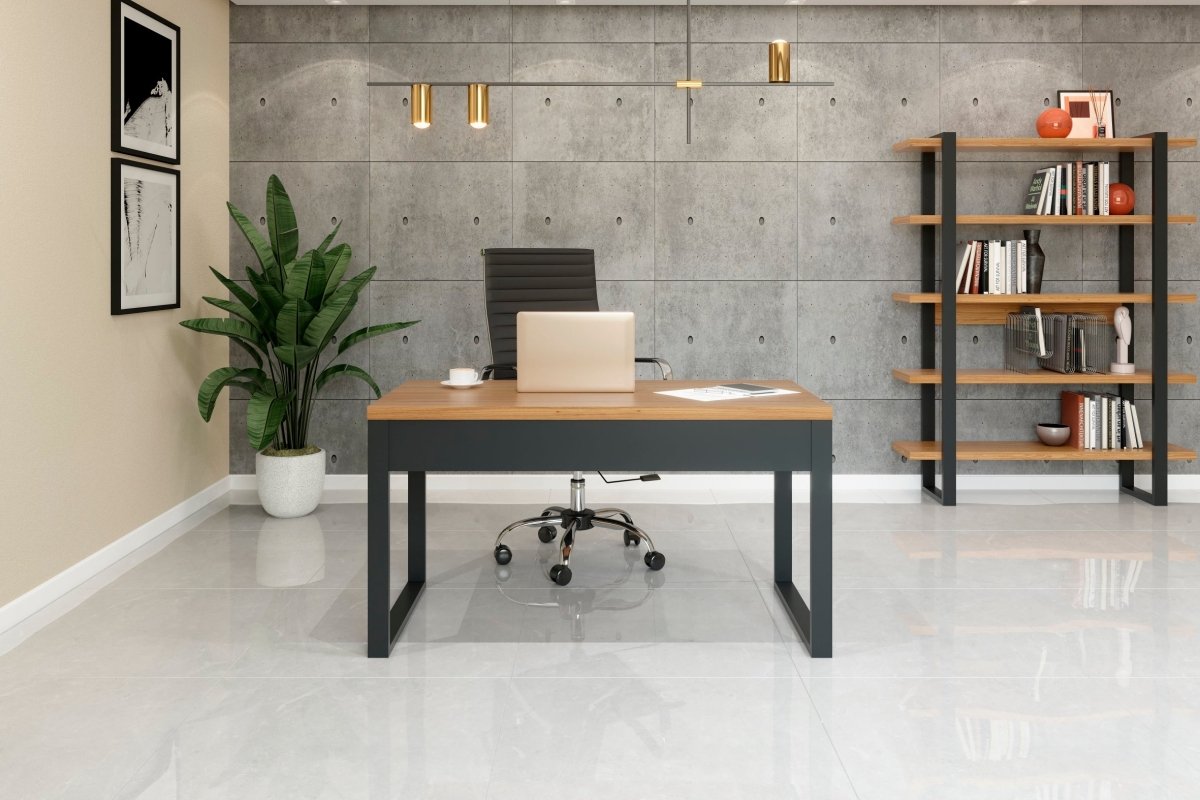 Escritorio Industrial Mesa de Oficina F20 135cm - Balton Hogar - F20JPF