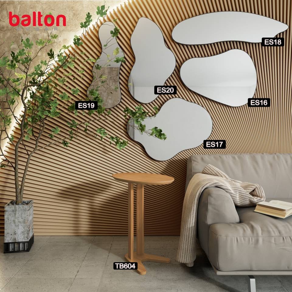 Espejo Irregular 80cm 100% MDF Negro Mate ES16 PF - ES16PF