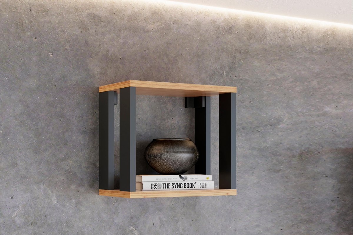 Estante Flotante de Pared Estilo Industrial Repisa 100% Mdf - Balton - F27JPF - F27JPF