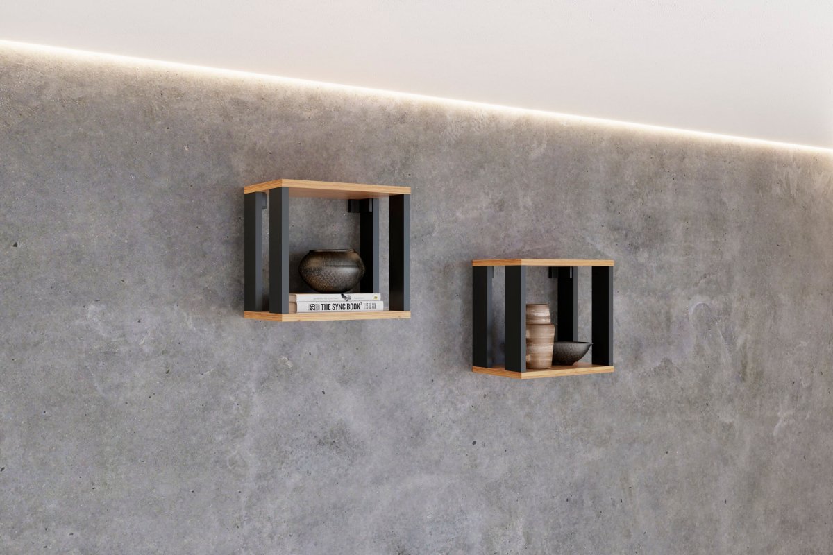 Estante Flotante de Pared Estilo Industrial Repisa 100% Mdf - Balton - F27JPF - F27JPF