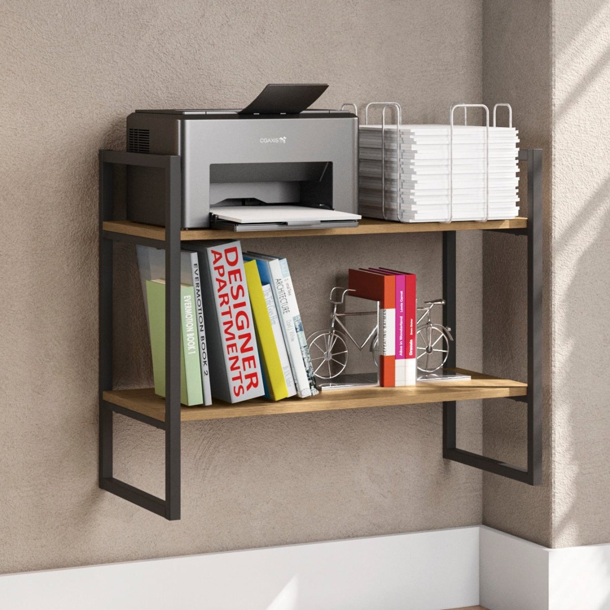 ESTANTERIA BAJA DE PARED REPISA LINEA INDUSTRIAL HIERRO - BALTON HOGAR - LI008-FRPRF