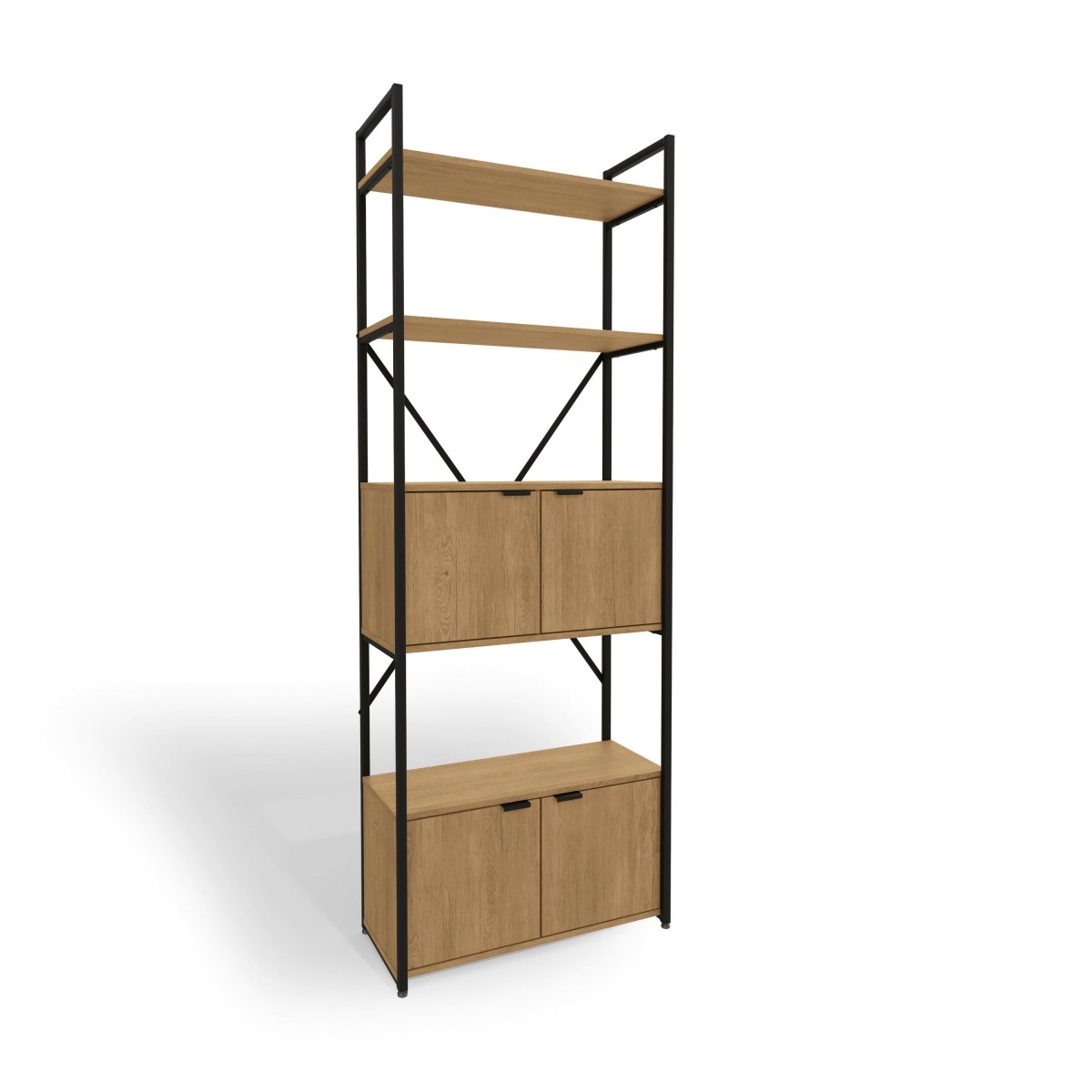 ESTANTERIA CON PUERTAS LINEA INDUSTRIAL HIERRO - BALTON HOGAR - LI018-FRPRF