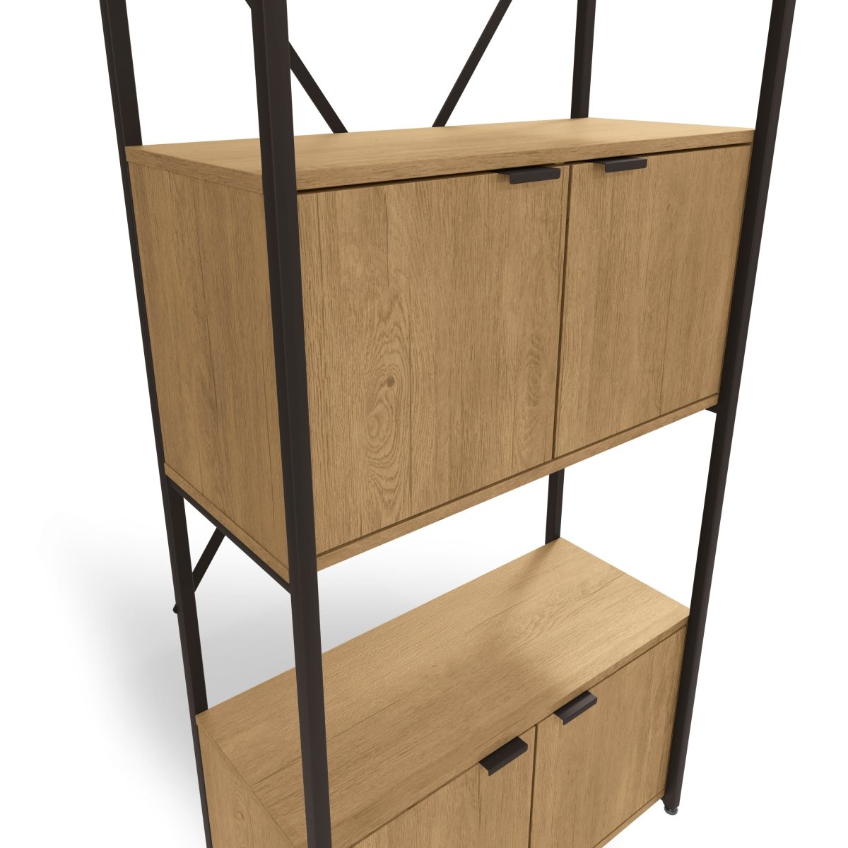 ESTANTERIA CON PUERTAS LINEA INDUSTRIAL HIERRO - BALTON HOGAR - LI018-FRPRF