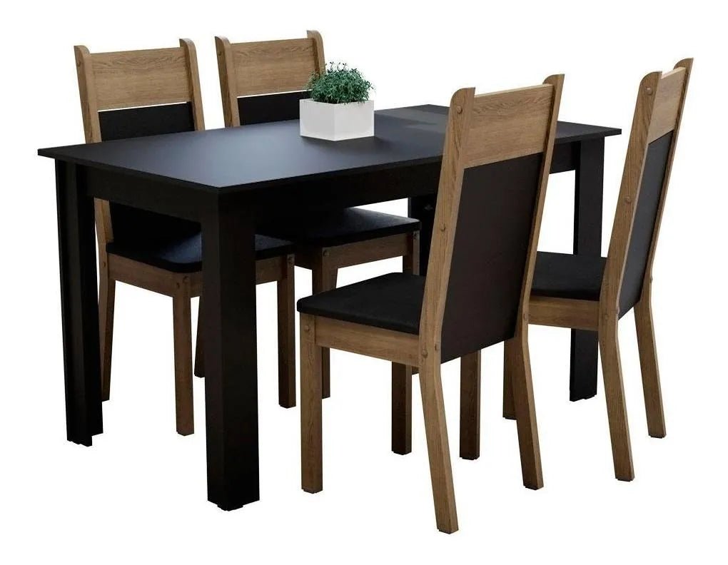 Juego de Comedor Havana Tapa de Madera con 4 Sillas - Balton - MDJA040002D8PT