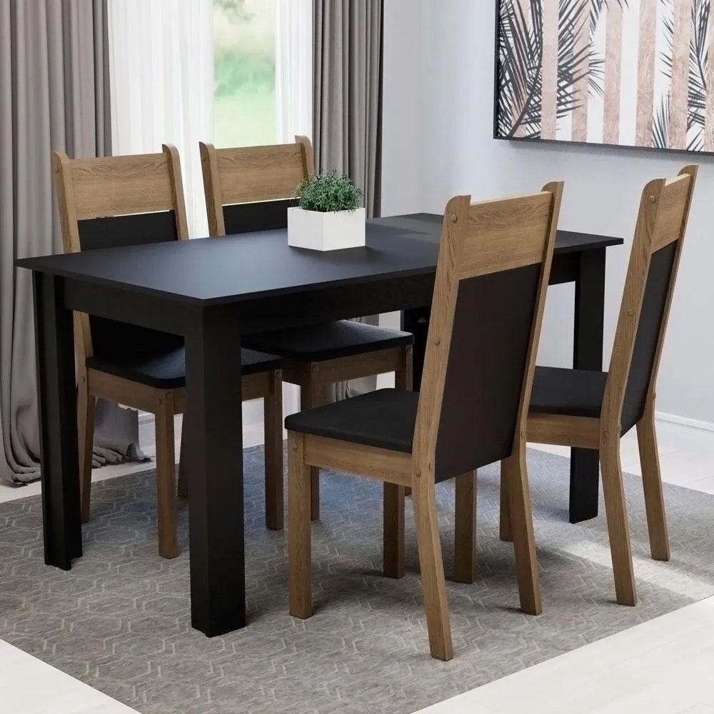 Juego de Comedor Havana Tapa de Madera con 4 Sillas - Balton - MDJA040002D8PT