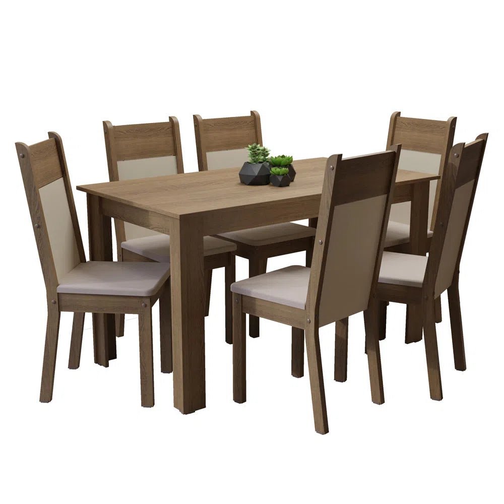 Juego de Comedor Medellin Tapa de Madera con 6 Sillas - Balton - MDJA0600177GBE