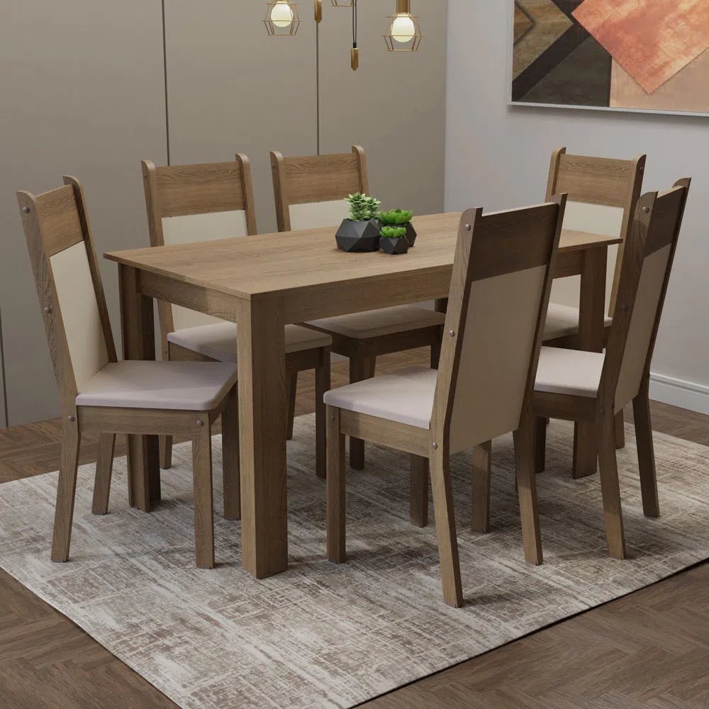 Juego de Comedor Medellin Tapa de Madera con 6 Sillas - Balton - MDJA0600177GBE