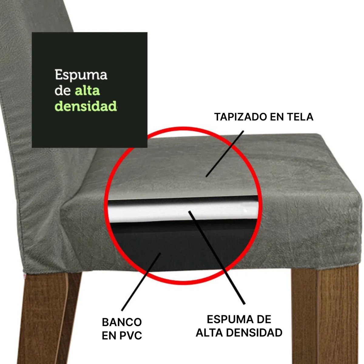 Juego de Comedor Mile con 4 Sillas Mesa de Vidrio - MDJA0401165ZSIL