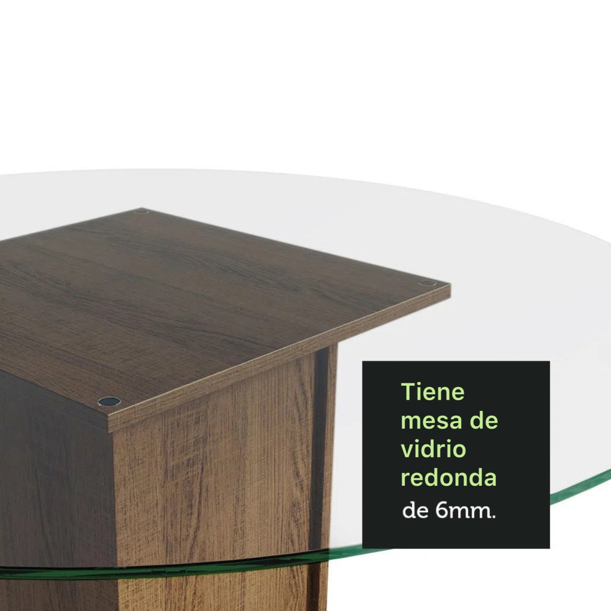 Juego de Comedor Mile con 4 Sillas Mesa de Vidrio - MDJA0401165ZSIL