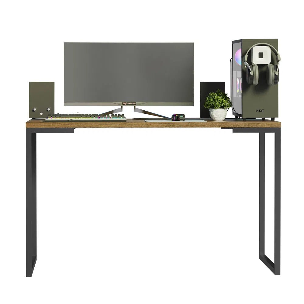 Mesa de escritorio Industrial Madera y Hierro 120cm - Balton Hogar - 94235Z