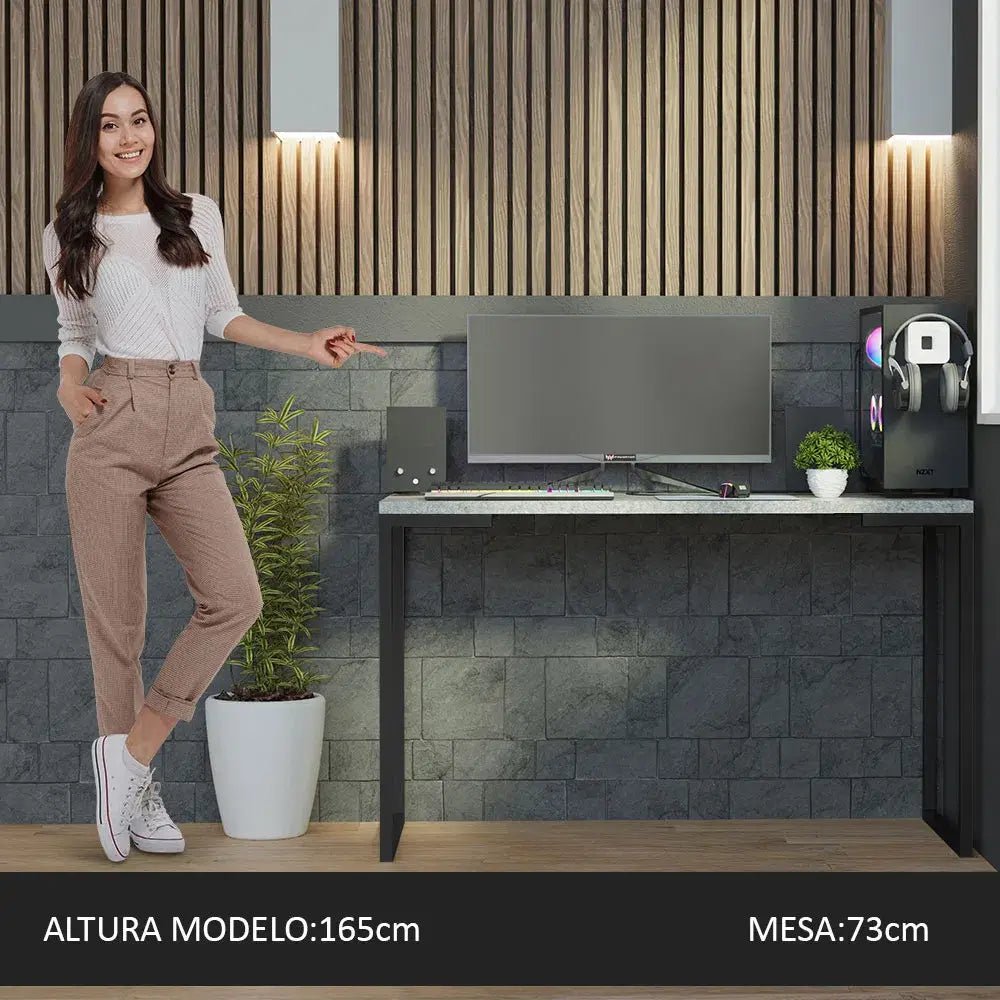 Mesa de escritorio Industrial Madera y Hierro 120cm - Balton Hogar - 94236S