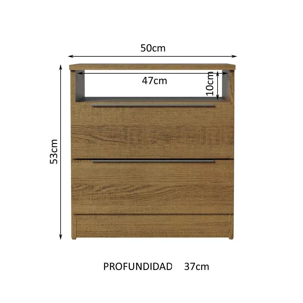 Mesa de Luz con 2 Cajones - Balton Hogar - 32275Z1