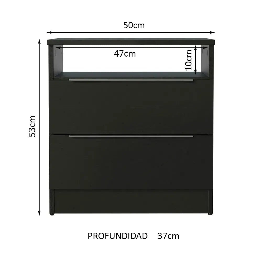 Mesa de Luz con 2 Cajones - Balton Hogar - 32278N