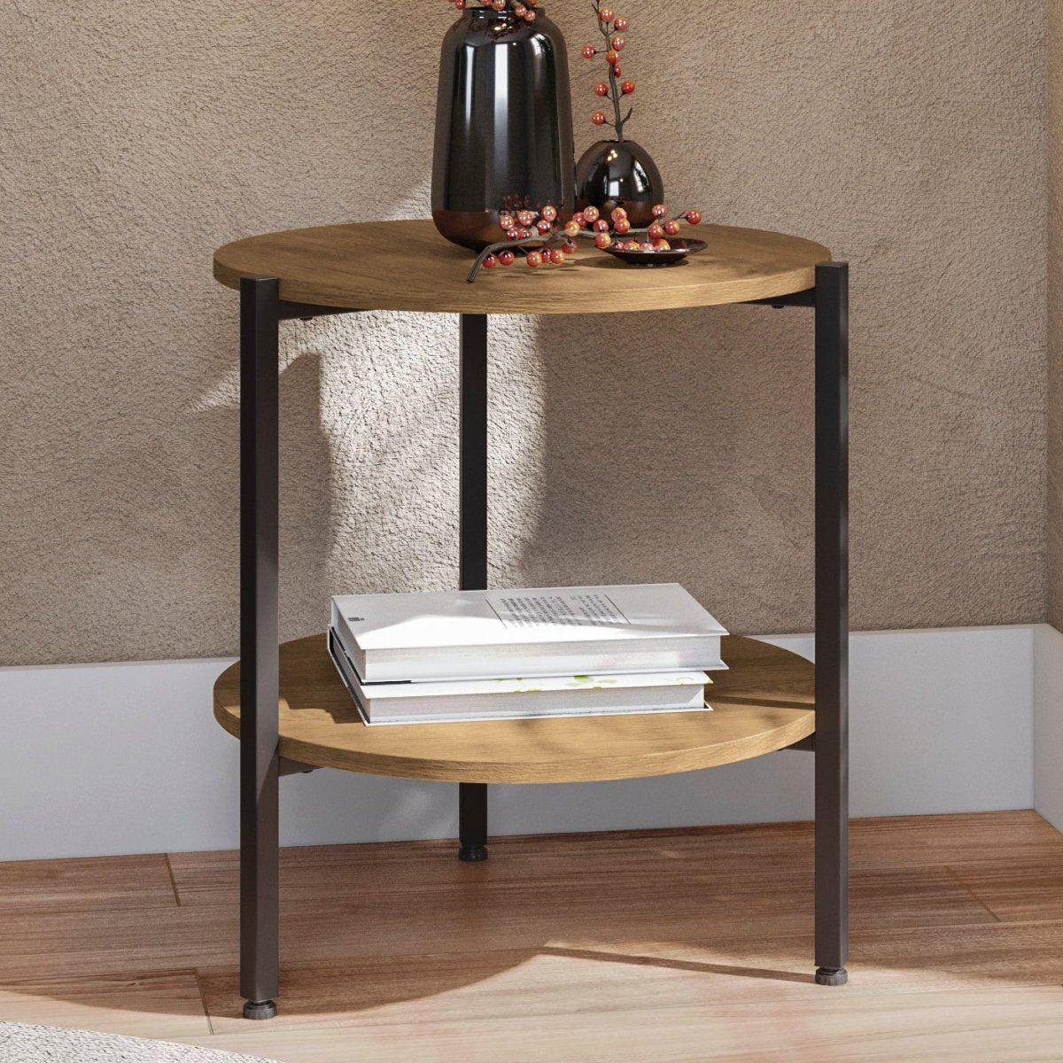 MESA ESQUINERA LINEA INDUSTRIAL HIERRO - BALTON HOGAR - LI017-FRPRF