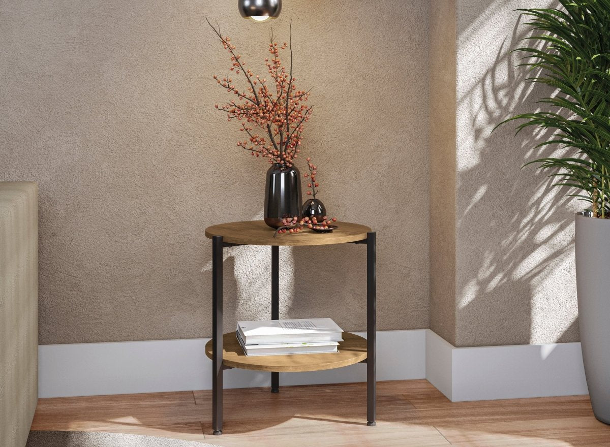 MESA ESQUINERA LINEA INDUSTRIAL HIERRO - BALTON HOGAR - LI017-FRPRF