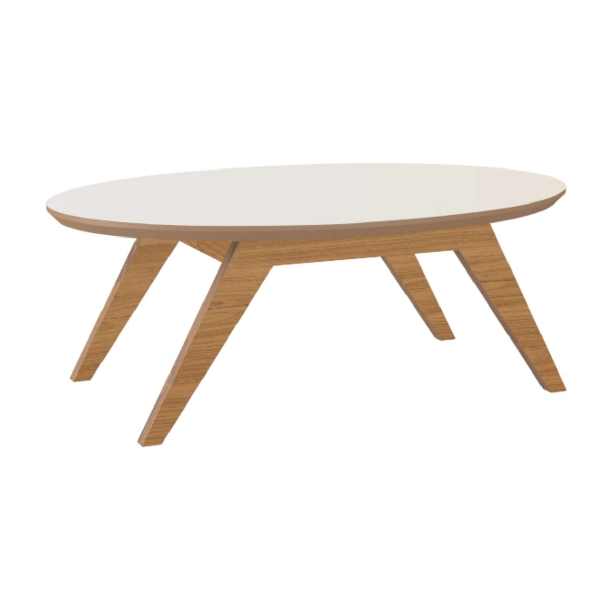 Mesa ratona elíptica 90cm 100% Mdf - Balton - TB34JW - TB34WJ