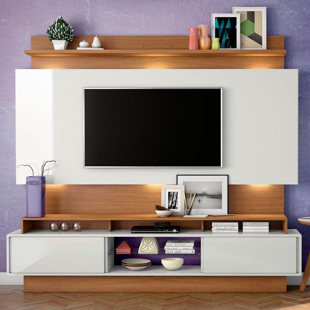 Rack Panel Home center Portugal con Led 220cm 100% MDF - Balton Hogar - TB113LWJ