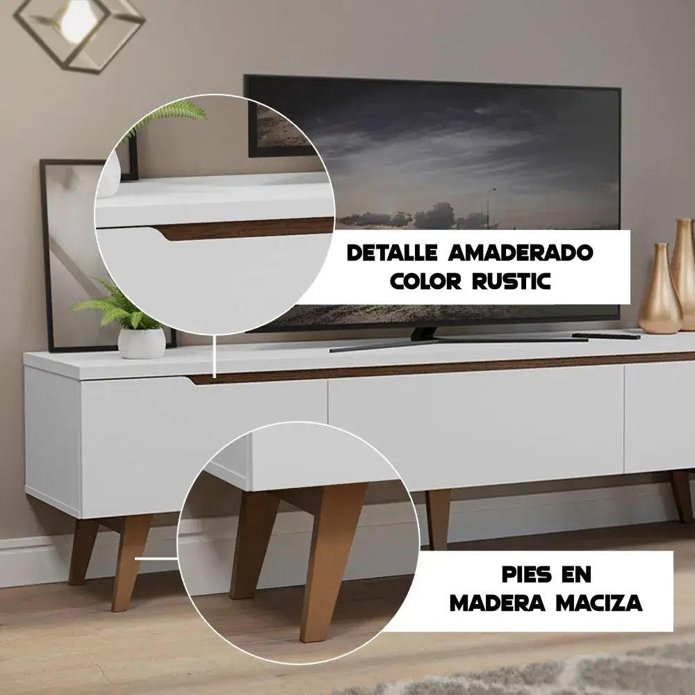 Rack para TV Reims 180cm hasta 75 Pulgadas Balton Hogar - 691709ACP