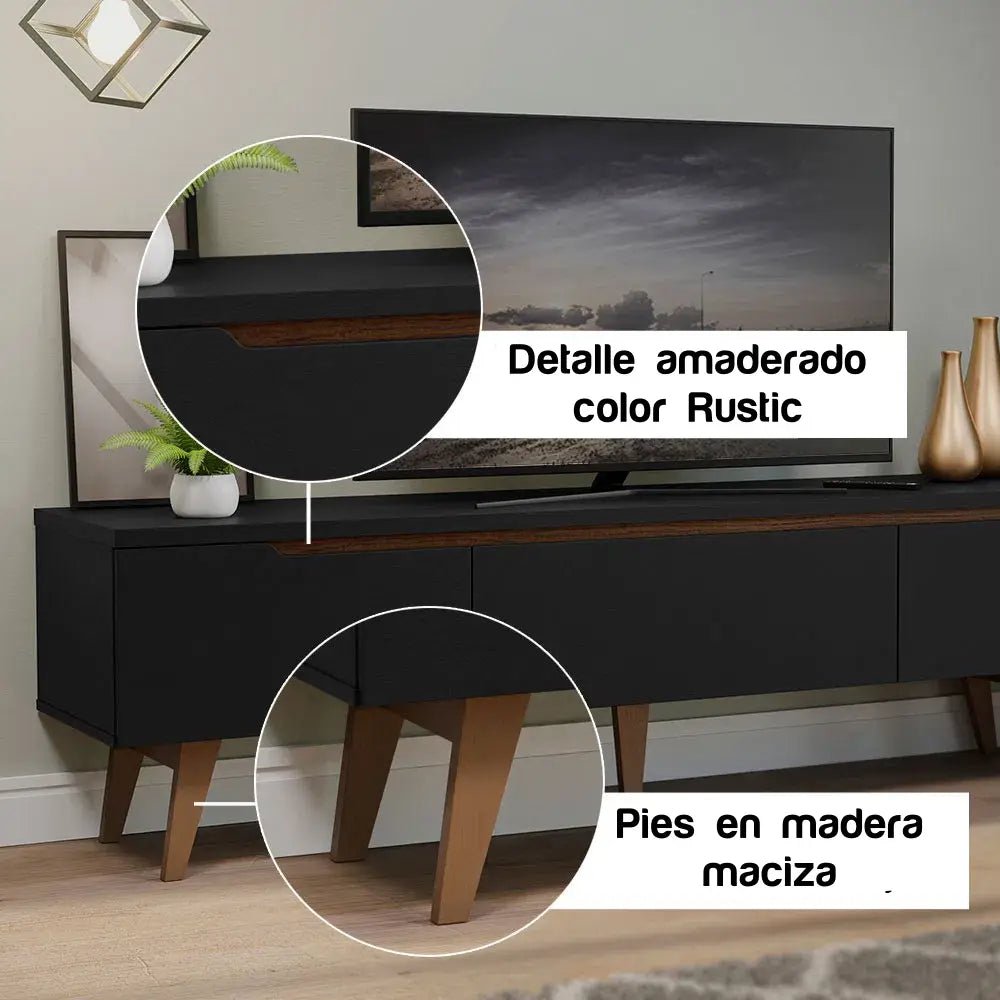 Rack para TV Reims 180cm hasta 75 Pulgadas Balton Hogar - 69178NACP