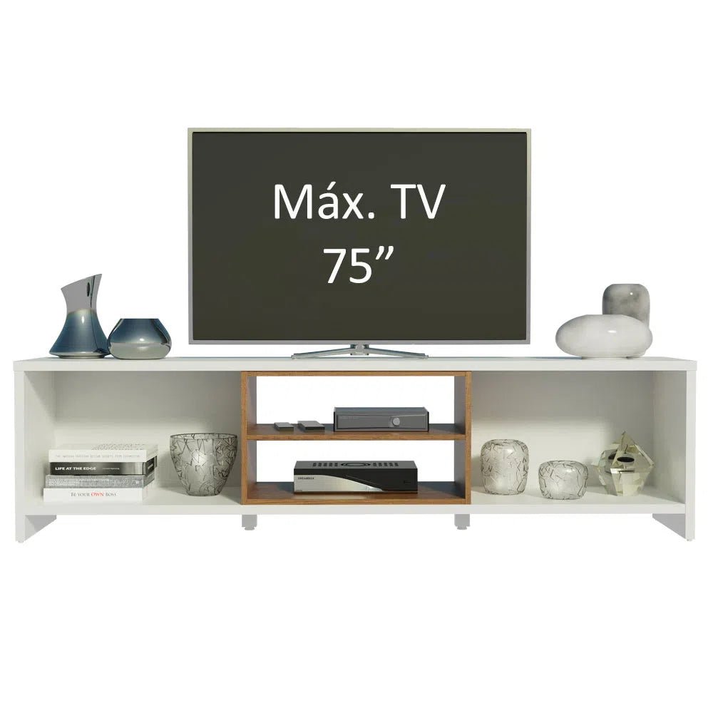 Rack TV hasta 75 Pulgadas Metz 180 cm 2 Puertas Rústico - Balton - 69145Z09 - 6914095Z