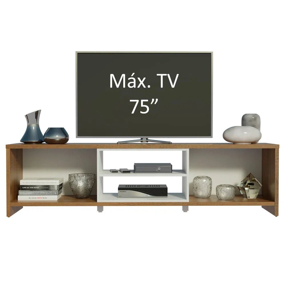 Rack TV hasta 75 Pulgadas Metz 180 cm 2 Puertas Rústico - Balton - 69145Z09 - 69145Z09
