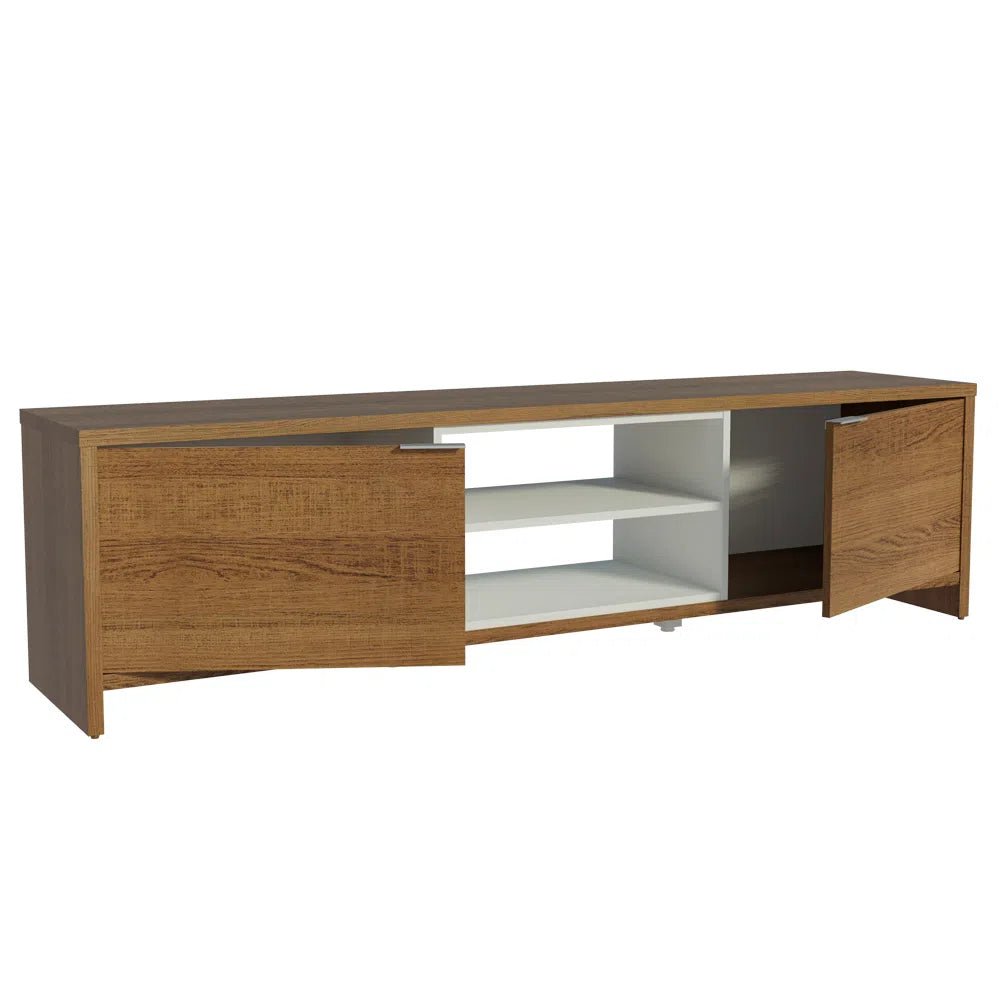 Rack TV hasta 75 Pulgadas Metz 180 cm 2 Puertas Rústico - Balton - 69145Z09 - 69145Z09