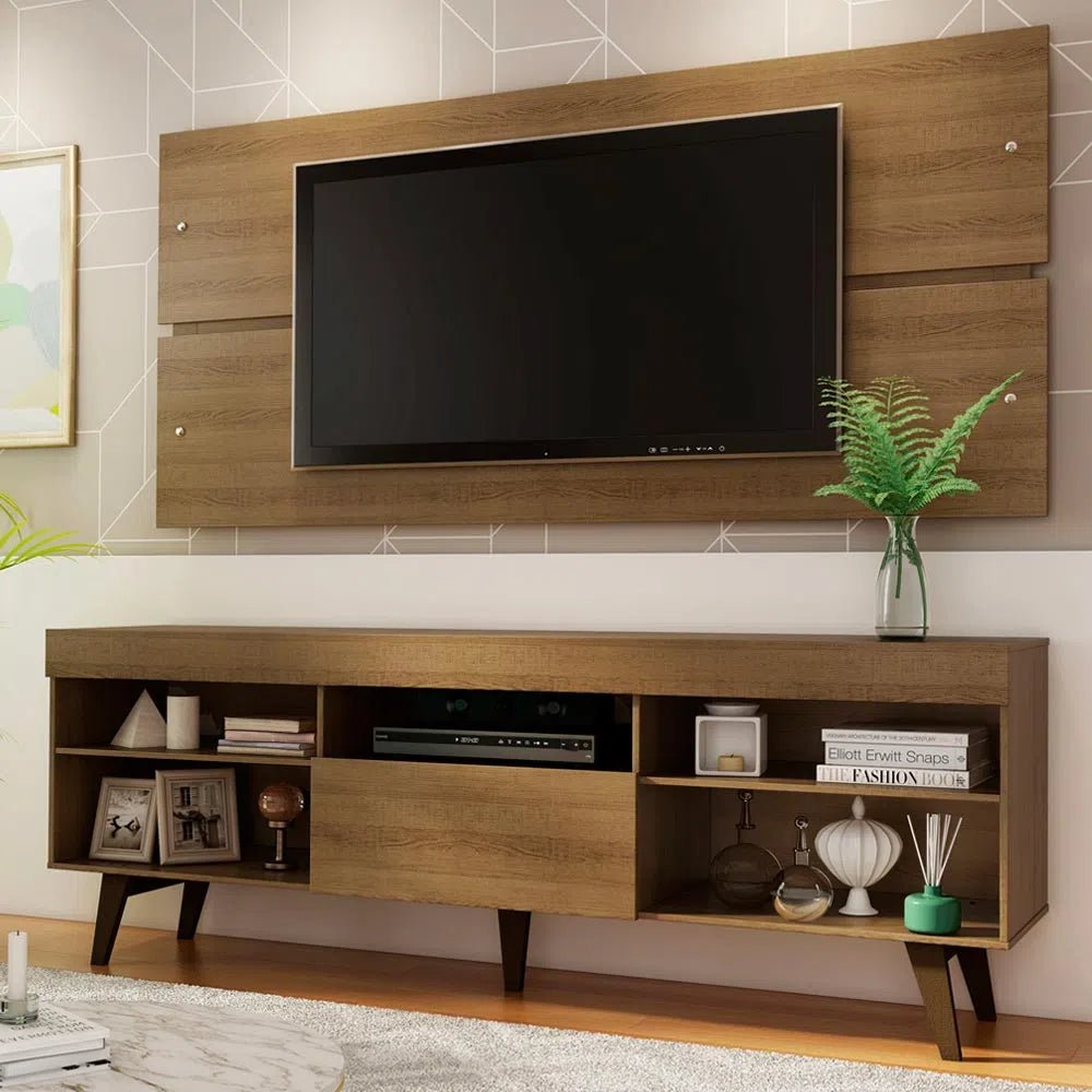 Rack y panel de TV hasta 65" Miami con Patas Rústicas - Balton - 70035Z1CP