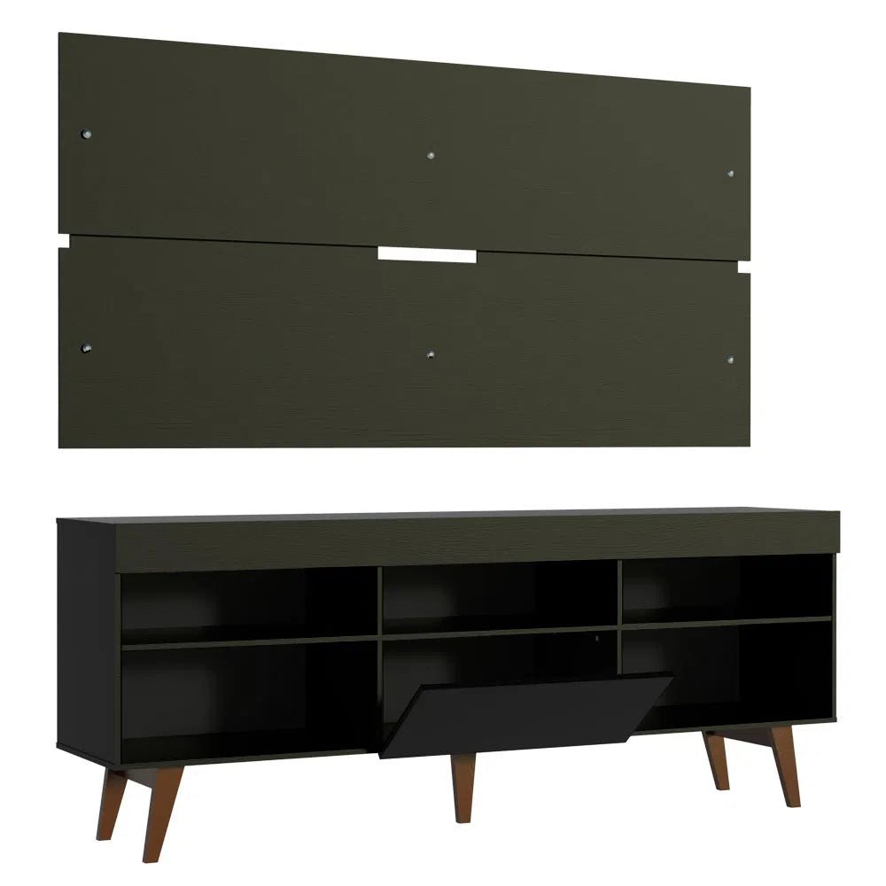 Rack y panel de TV hasta 65" Miami con Patas Rústicas - Balton - 70035Z1CP