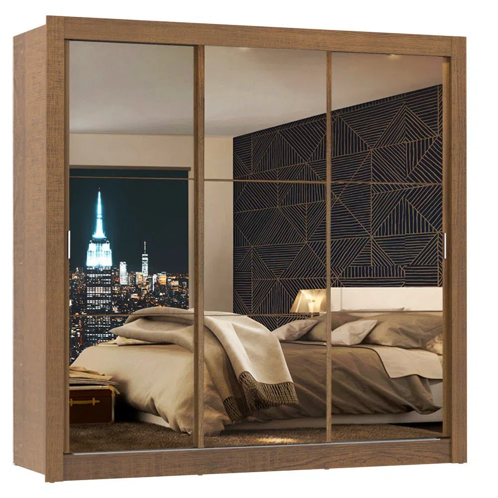 Ropero Matrimonial Monaco Pareja 3 Puertas 3 Espejos- Balton - 10935Z3E