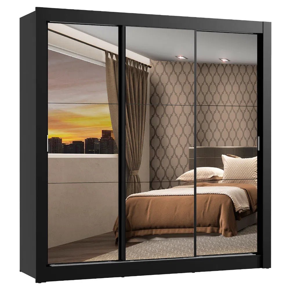 Ropero Matrimonial Monaco Pareja 3 Puertas 3 Espejos- Balton - 10938N3E