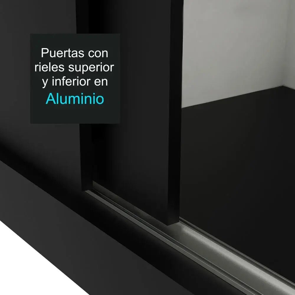 Ropero Matrimonial Reno Pareja 3 Puertas Corredizas con Espejo - Balton - 10958N1E