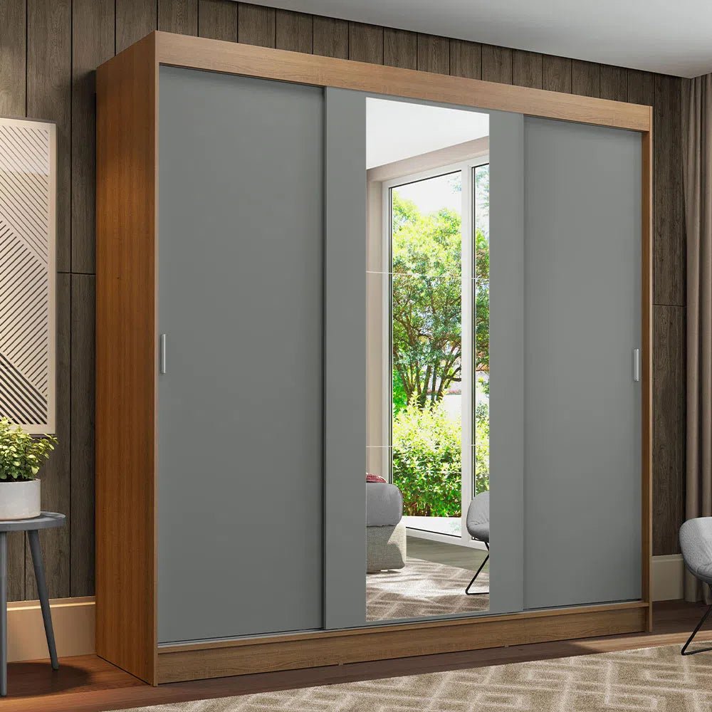 Ropero Matrimonial Reno Pareja 3 Puertas Corredizas con Espejo - Balton - 1095F91E