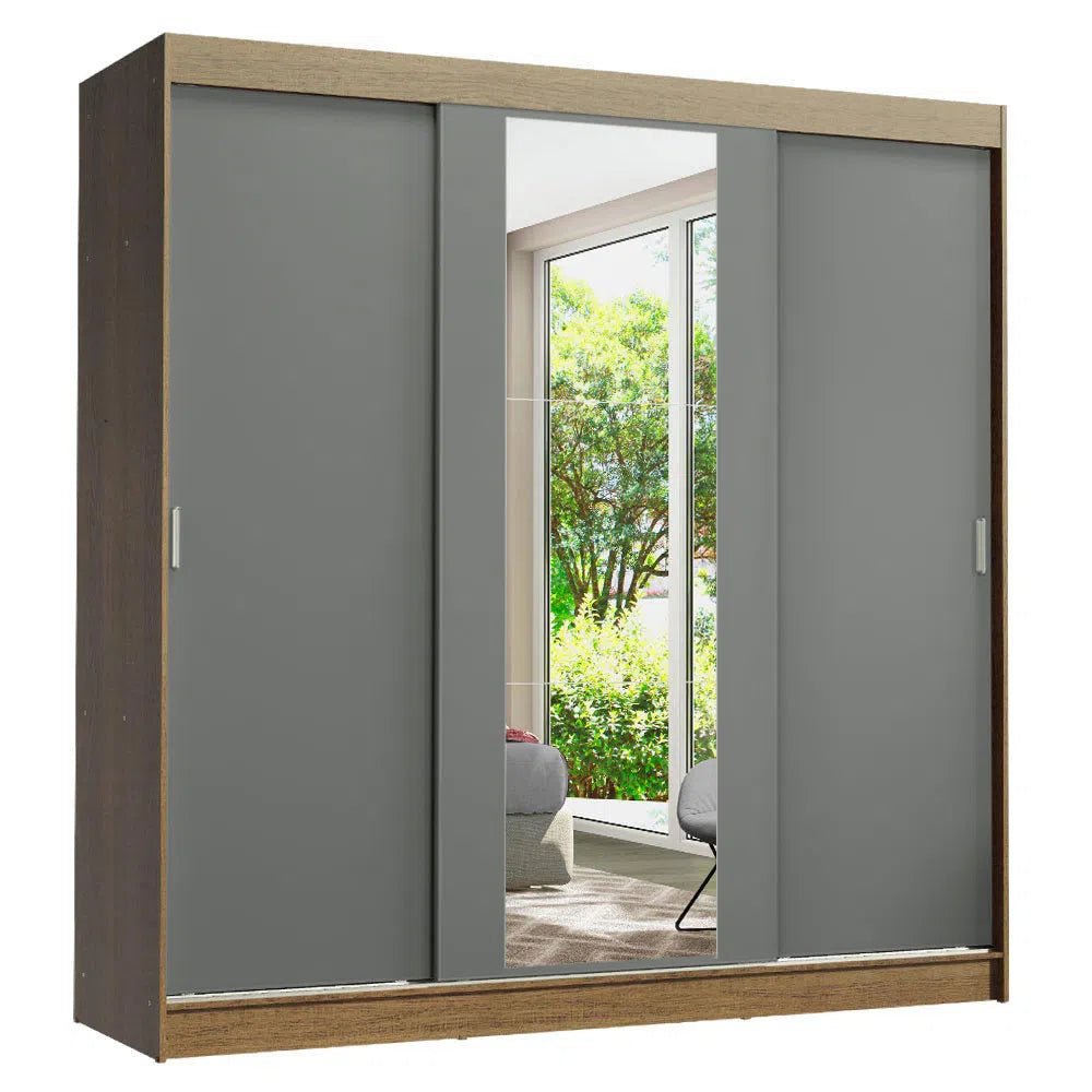 Ropero Matrimonial Reno Pareja 3 Puertas Corredizas con Espejo - Balton - 1095F91E